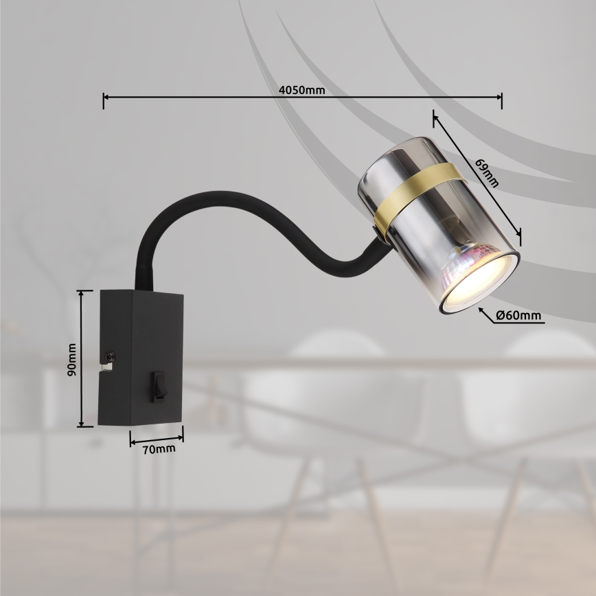 Globo - Reguliuojama stalinė lempa 1xGU10/8W/230V