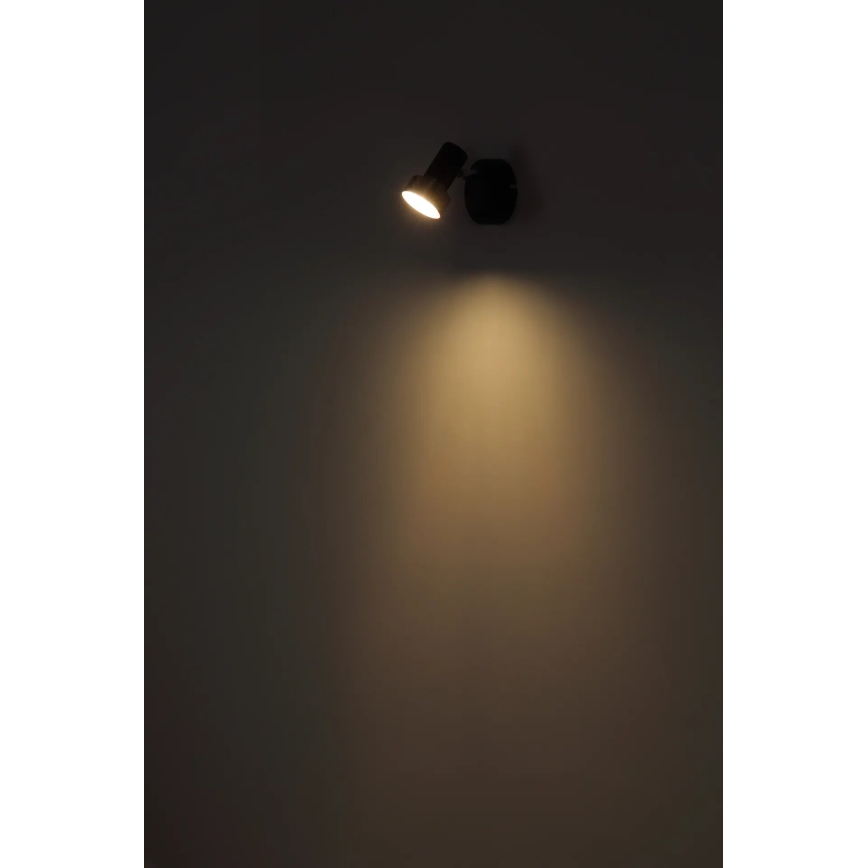 Globo - Sieninis akcentinis šviestuvas 1xGU10/25W/230V juoda/sidabras