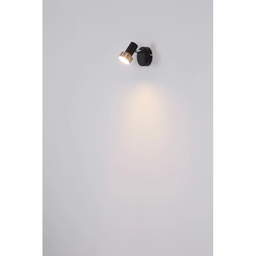 Globo - Sieninis akcentinis šviestuvas 1xGU10/25W/230V juoda/sidabras