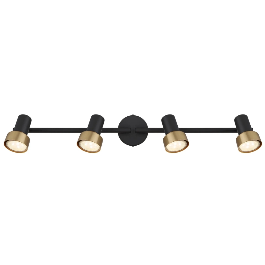 Globo - Akcentinis apšvietimas  4xGU10/25W/230V juoda/auksas
