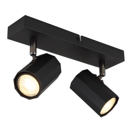 Globo - Akcentinis apšvietimas 2xGU10/25W/230V juoda
