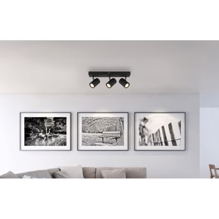 Globo - Akcentinis apšvietimas 3xGU10/25W/230V juoda