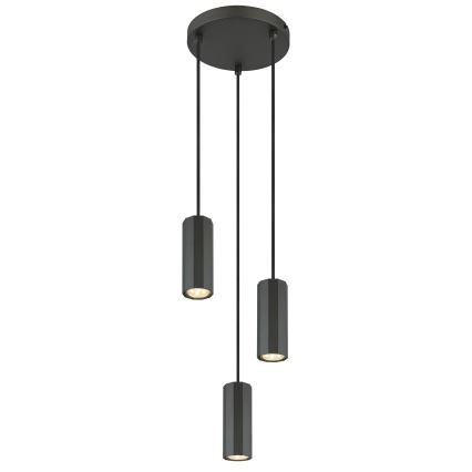 Globo - Pakabinamas sietynas 3xGU10/25W/230V juoda