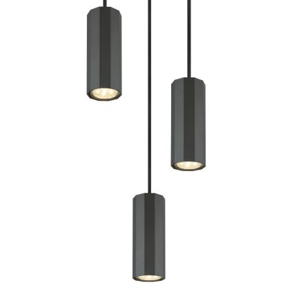 Globo - Pakabinamas sietynas 3xGU10/25W/230V juoda