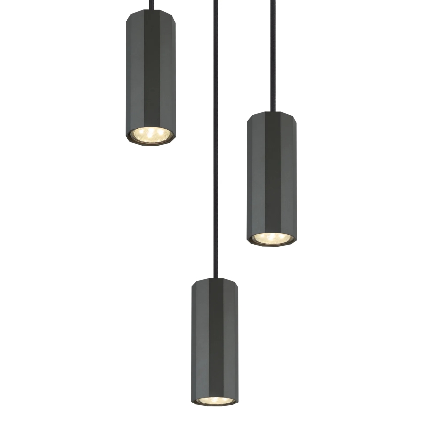Globo - Pakabinamas sietynas 3xGU10/25W/230V juoda