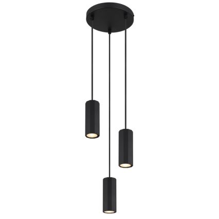 Globo - Pakabinamas sietynas 3xGU10/25W/230V juoda