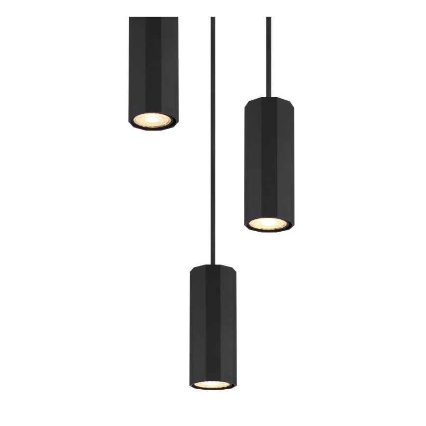 Globo - Pakabinamas sietynas 3xGU10/25W/230V juoda