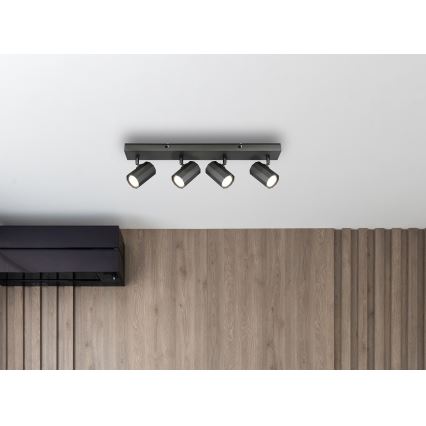 Globo - Akcentinis apšvietimas 4xGU10/25W/230V juoda