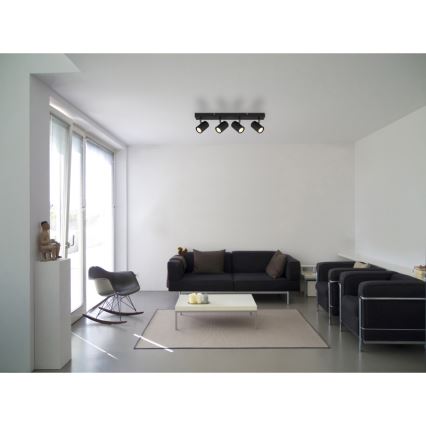 Globo - Akcentinis apšvietimas 4xGU10/25W/230V juoda