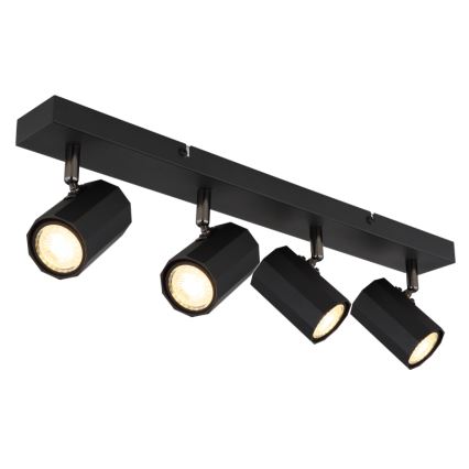 Globo - Akcentinis apšvietimas 4xGU10/25W/230V juoda
