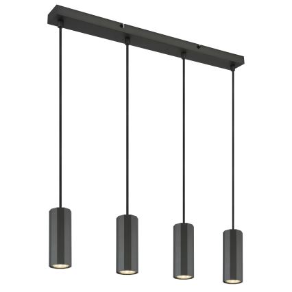 Globo - Pakabinamas sietynas 4xGU10/25W/230V juoda