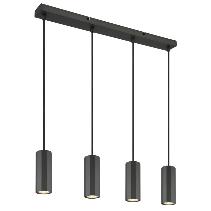 Globo - Pakabinamas sietynas 4xGU10/25W/230V juoda