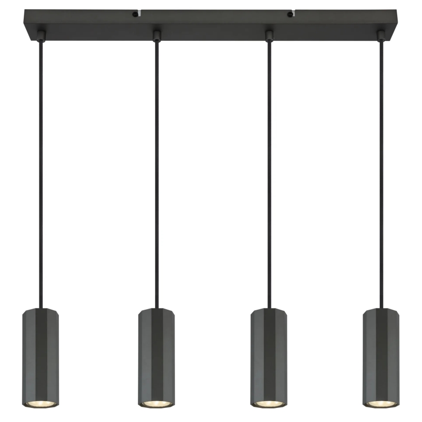 Globo - Pakabinamas sietynas 4xGU10/25W/230V juoda