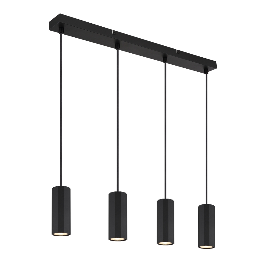 Globo - Pakabinamas sietynas 4xGU10/25W/230V juoda