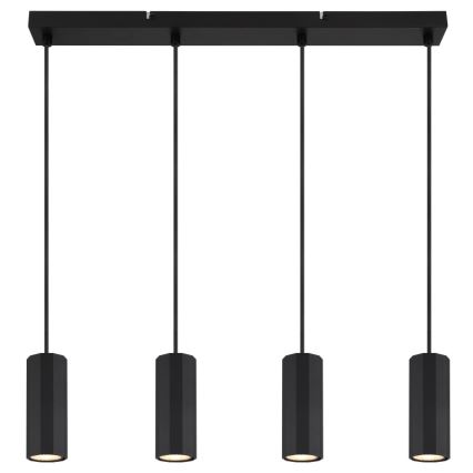 Globo - Pakabinamas sietynas 4xGU10/25W/230V juoda