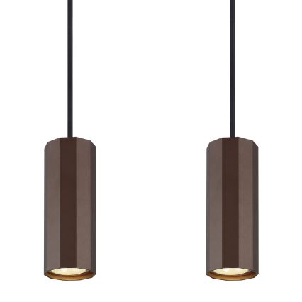 Globo - Pakabinamas sietynas 4xGU10/25W/230V ruda
