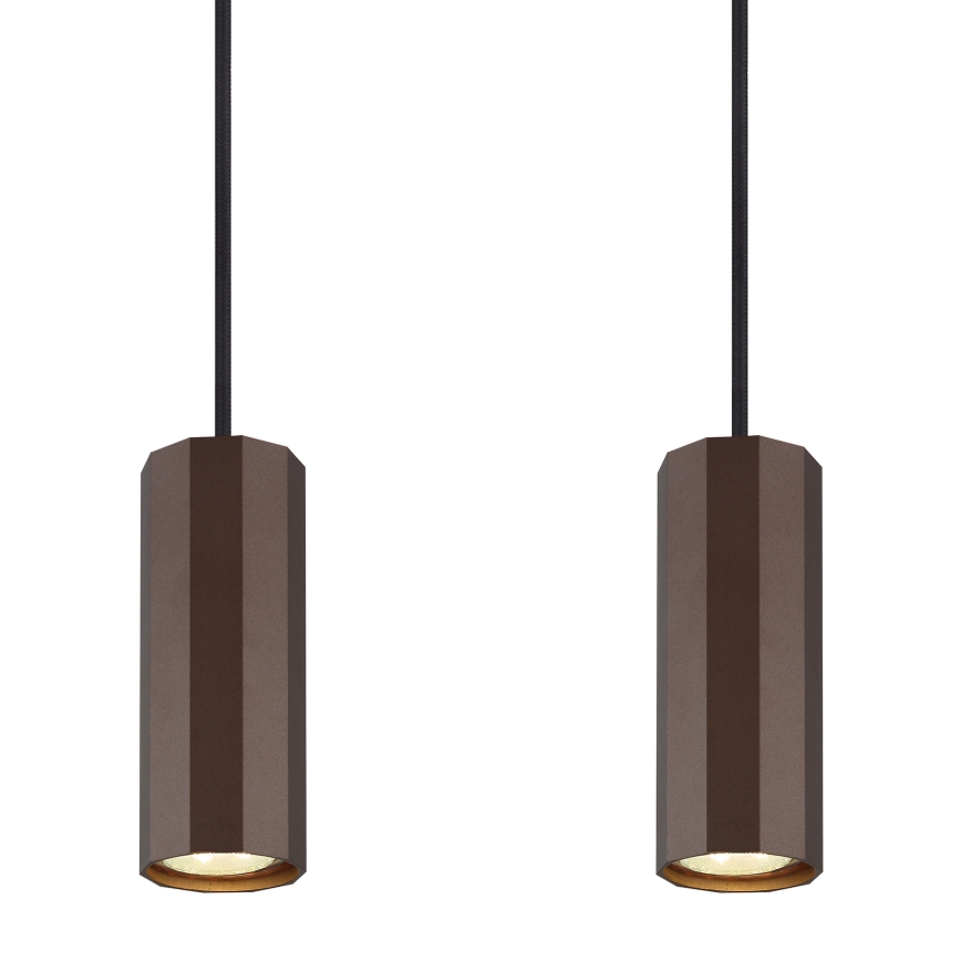 Globo - Pakabinamas sietynas 4xGU10/25W/230V ruda