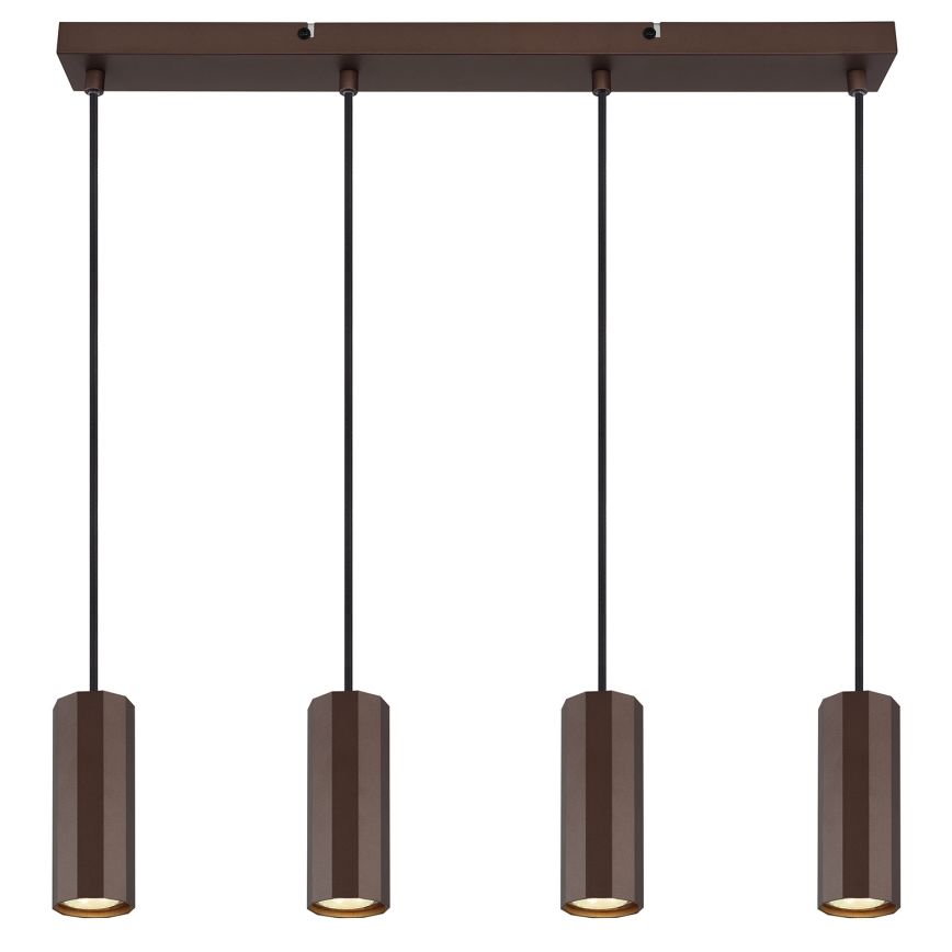 Globo - Pakabinamas sietynas 4xGU10/25W/230V ruda