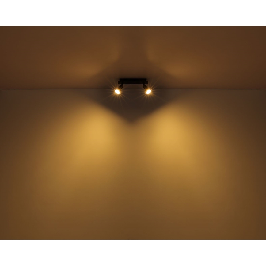 Globo - Akcentinis apšvietimas 2xGU10/35W/230V juoda