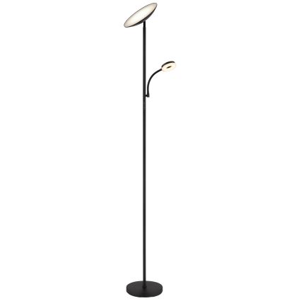 Globo - LED reguliuojama stovinti lempa LED/20W/230V+ LED/5W 3000/4000/6500K juoda