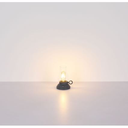 Globo - LED Pritemdoma įkraunama jutiklinė stalinė lempa LED/1W/3,7V 1200 mAh antracitas