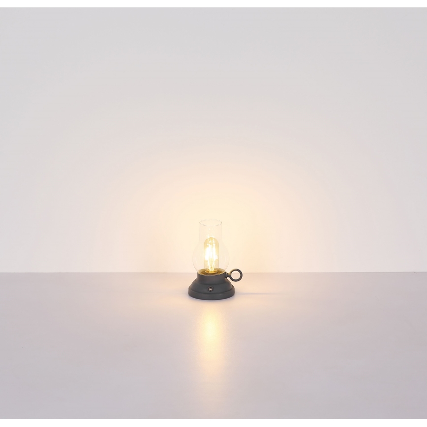 Globo - LED Pritemdoma įkraunama jutiklinė stalinė lempa LED/1W/3,7V 1200 mAh antracitas