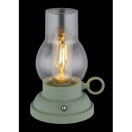 Globo - LED Pritemdoma įkraunama jutiklinė stalinė lempa LED/1W/3,7V 1200 mAh žalia