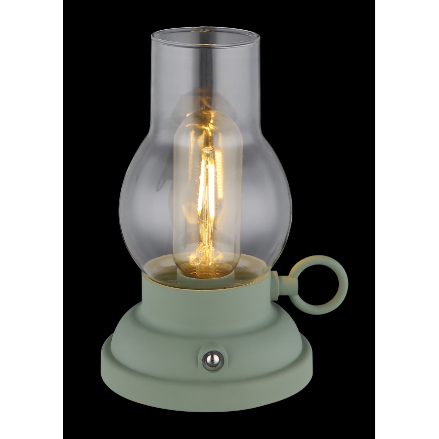Globo - LED Pritemdoma įkraunama jutiklinė stalinė lempa LED/1W/3,7V 1200 mAh žalia