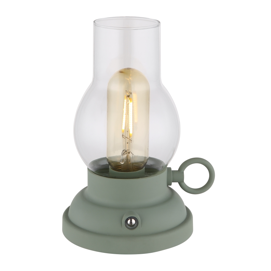 Globo - LED Pritemdoma įkraunama jutiklinė stalinė lempa LED/1W/3,7V 1200 mAh žalia