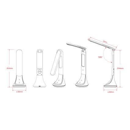 Globo - LED pritemdomas stalinis šviestuvas LED/4W/230V 2200 mAh