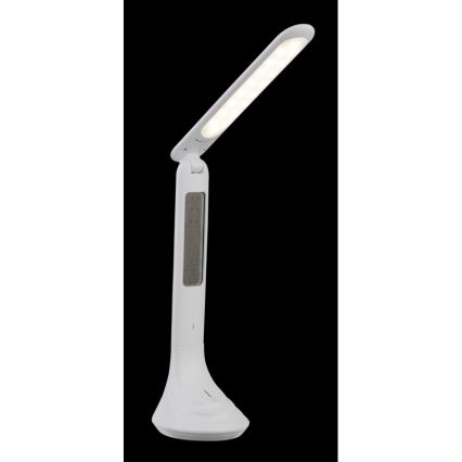 Globo - reguliuojama įkraunama stalinė LED lempa su ekranu LED/4W/230V 2200 mAh, balta