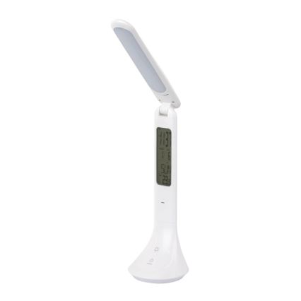 Globo - LED Pritemdomas įkraunamas stalinis šviestuvas su ekranas LED/4W/230V 2200 mAh balta