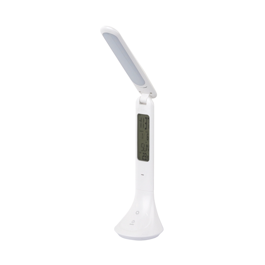 Globo - LED Pritemdomas įkraunamas stalinis šviestuvas su ekranas LED/4W/230V 2200 mAh balta