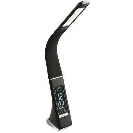 Globo - LED reguliuojama jutiklinė stalinė lempa su ekranu LED/6,5W/230V 3000/4500/5800K juoda