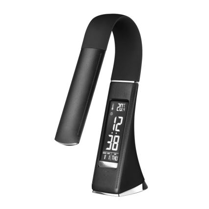 Globo - LED reguliuojama jutiklinė stalinė lempa su ekranu LED/6,5W/230V 3000/4500/5800K juoda