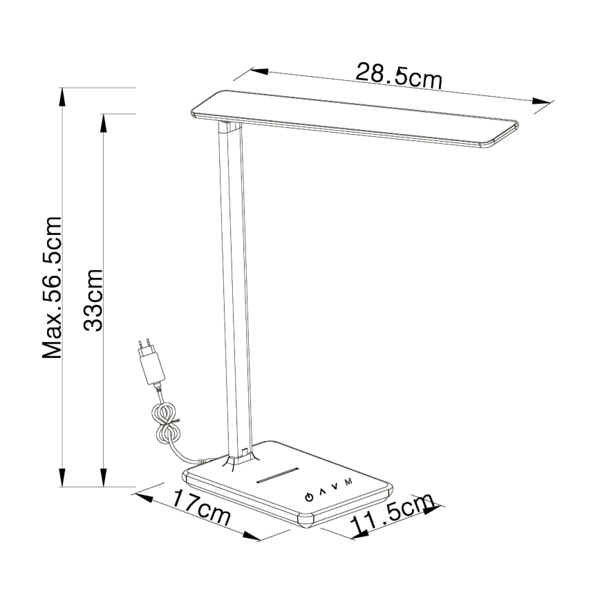 Globo 58400S - LED Pritemdoma stalinė lempa BULLA LED / 5W / 230V