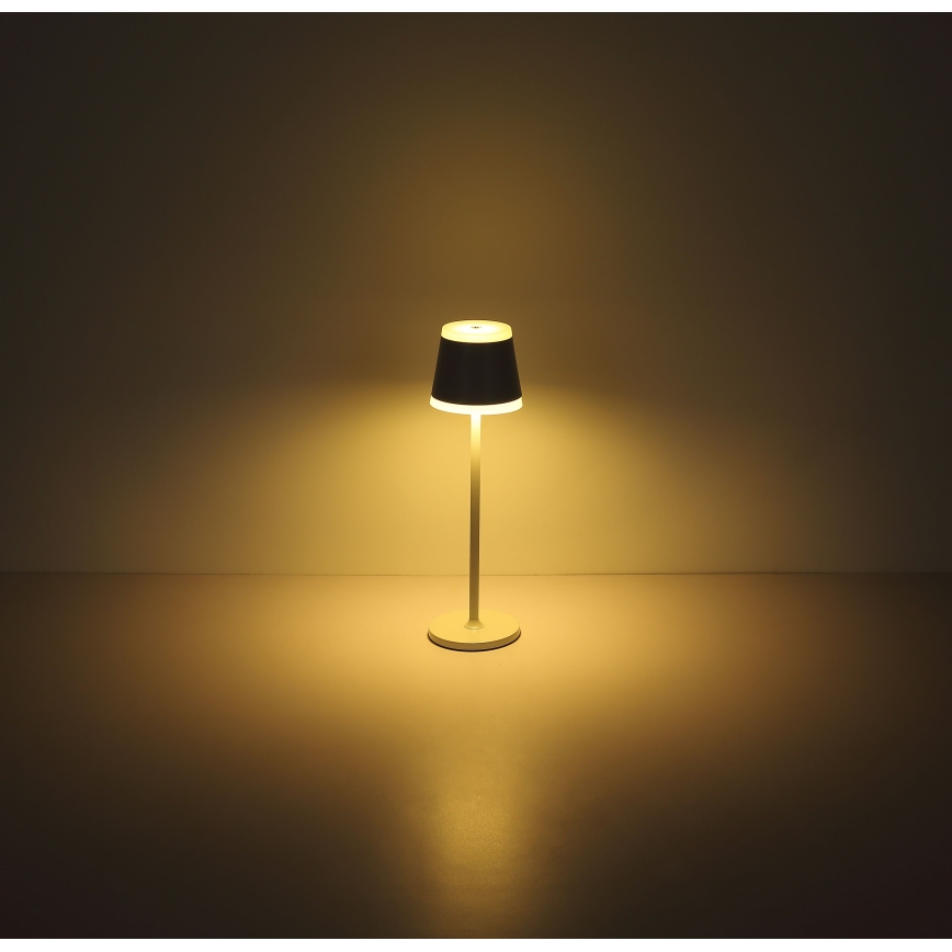 Globo - LED Pritemdoma įkraunama jutiklinė stalinė lempa LED/4,6W/230V 1800 mAh USB IP54 balta