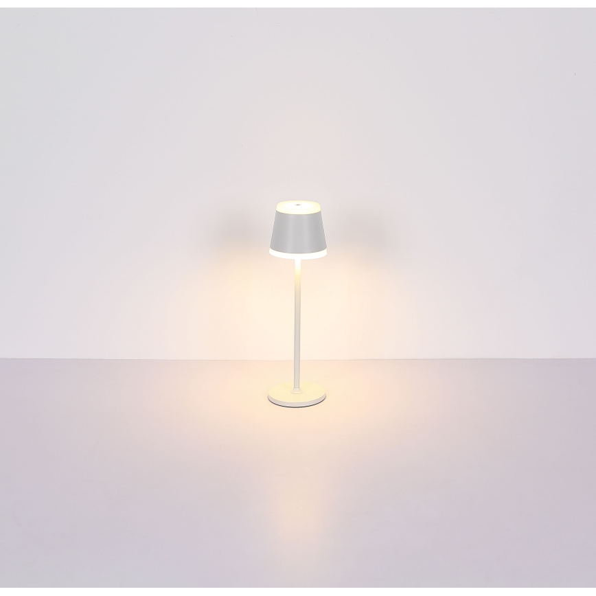 Globo - LED Pritemdoma įkraunama jutiklinė stalinė lempa LED/4,6W/230V 1800 mAh USB IP54 balta