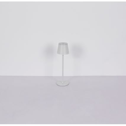 Globo - LED Pritemdoma įkraunama jutiklinė stalinė lempa LED/4,6W/230V 1800 mAh USB IP54 balta