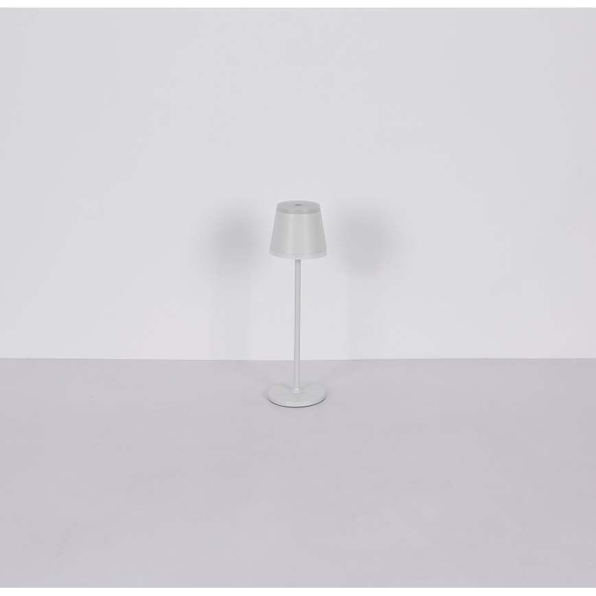 Globo - LED Pritemdoma įkraunama jutiklinė stalinė lempa LED/4,6W/230V 1800 mAh USB IP54 balta