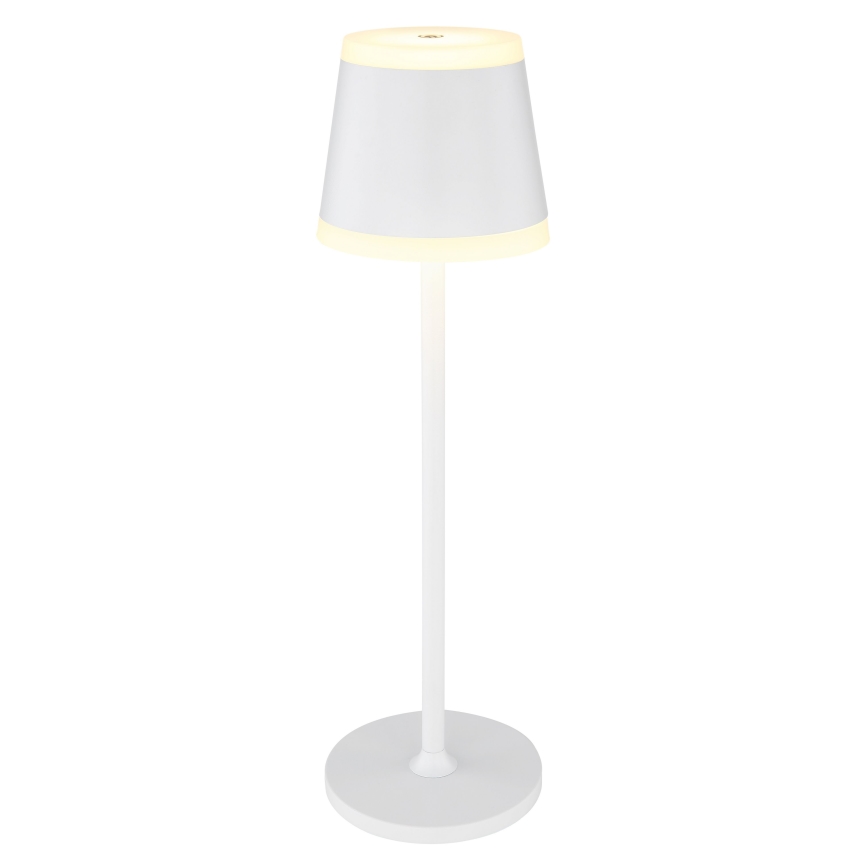 Globo - LED Pritemdoma įkraunama jutiklinė stalinė lempa LED/4,6W/230V 1800 mAh USB IP54 balta