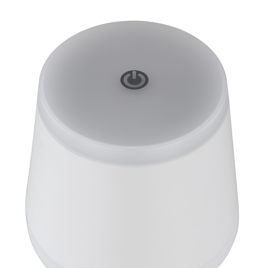 Globo - LED Pritemdoma įkraunama jutiklinė stalinė lempa LED/4,6W/230V 1800 mAh USB IP54 balta