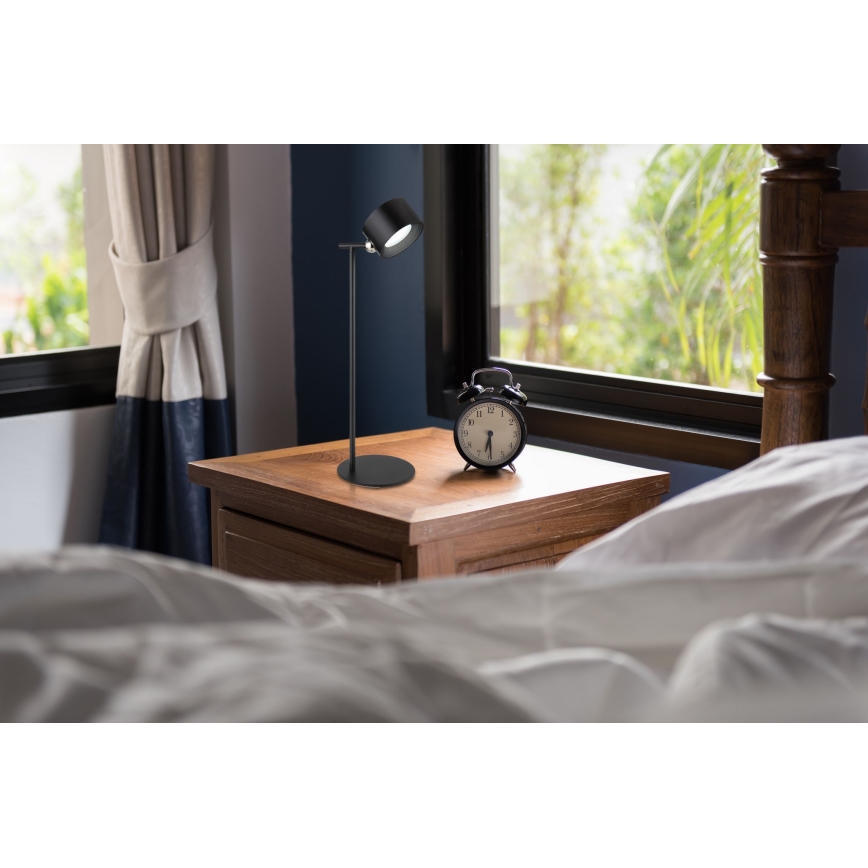 Globo - LED pritemdomas, liečiamas stalinis šviestuvas 4in1 LED/4W/5V 3000/4000/5000K 1200 mAh juoda