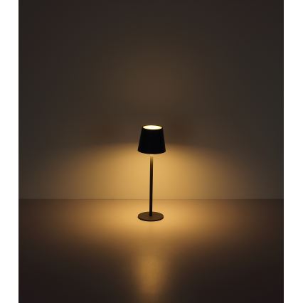 Globo - LED pritemdoma jutiklinė lauko lempa LED/3W/3,7V IP44 1800mAh + USB juoda