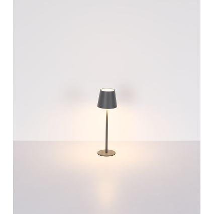 Globo - LED pritemdoma jutiklinė lauko lempa LED/3W/3,7V IP44 1800mAh + USB juoda