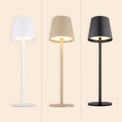 Globo - LED pritemdoma jutiklinė lauko lempa LED/3W/3,7V IP44 1800mAh + USB juoda