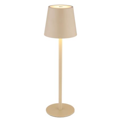 Globo - LED pritemdoma jutiklinė lauko lempa LED/3W/3,7V IP44 1800 mAh USB smėlio spalva