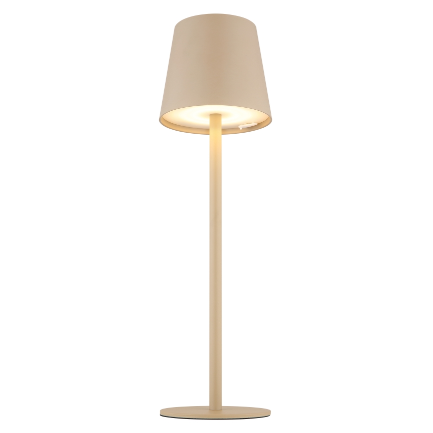 Globo - LED pritemdoma jutiklinė lauko lempa LED/3W/3,7V IP44 1800 mAh USB smėlio spalva