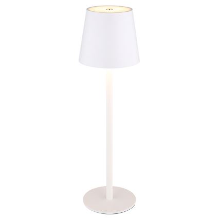 Globo - LED pritemdoma jutiklinė lauko lempa  LED/3W/3,7V IP44 1800 mAh USB balta