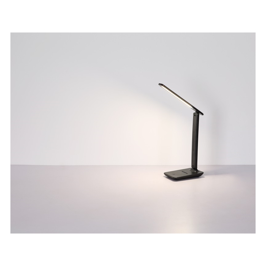 Globo - LED įkraunama stalinė lempa su lietimui jautriu reguliatoriumi LED/5W/5V 2700/4000/6500K 1800 mAh juoda
